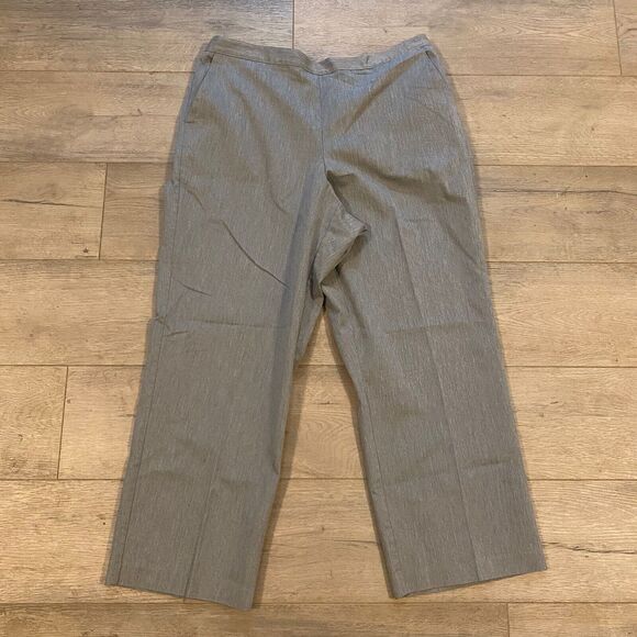 Alfred Dunner Pull On Pants ~ Sz 16 ~ Gray ~ High Rise ~ 26.5" Inseam - Picture 1 of 5